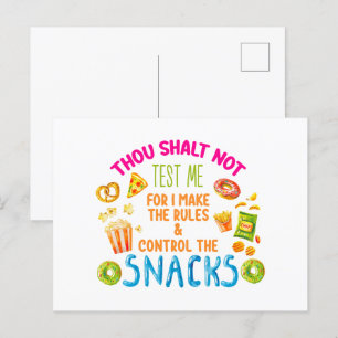 Gij Zult Mij Niet Testen Want Ik Maak De Regels  Briefkaart
