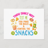 Gij Zult Mij Niet Testen Want Ik Maak De Regels  Briefkaart (Voorkant)