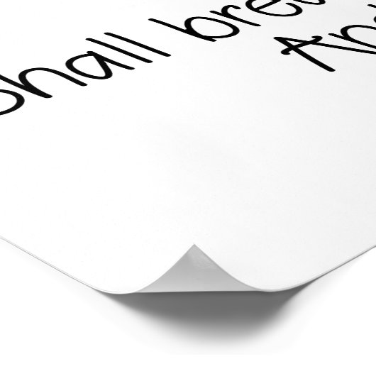 Gij zult uitgaan met vreugde Jesaja 55:12 Poster (Hoek)