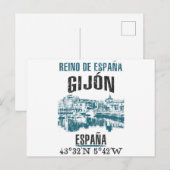 Gijón Briefkaart (Voorkant / Achterkant)