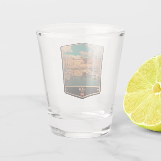 Gijón Shot Glas (Achterkant)