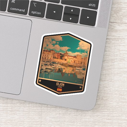 Gijón Sticker (Detail)