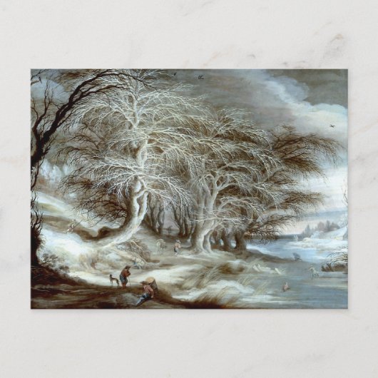 Gijsbrecht Leytens: Een winterlandschap Briefkaart (Voorkant)