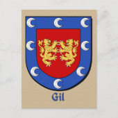 Gil Ancestral Heraldic Shield Briefkaart (Voorkant)