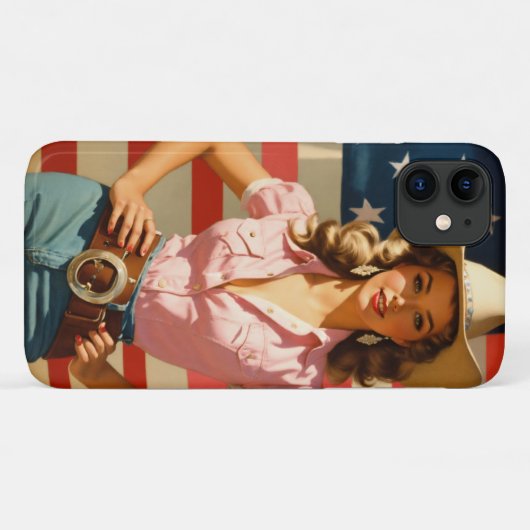 Gil Elvgren Art Style Southern Beauty Queen iPhone Case-Mate iPhone Case (Achterkant (horizontaal))