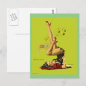 Gil Elvgren -  pin-up Briefkaart (Voorkant / Achterkant)