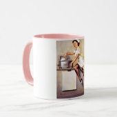  Gil Elvgren Retro Verpleegster Pin Up Meisje Mok (Voorkant links)
