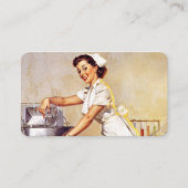  Gil Elvgren Retro Verpleegster Pin Up Meisje Visitekaartje (Voorkant)