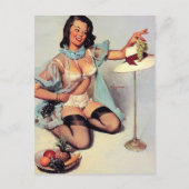 Gil Elvgren - smaakvol design - pin-up Briefkaart (Voorkant)