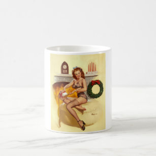 GIL ELVGREN voor Fireplace,1940s Pin Up Art Koffiemok