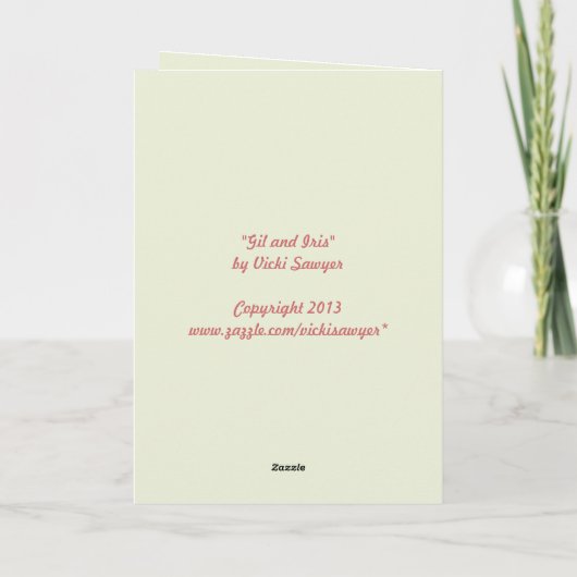 Gil- en Iris-kaart Kaart (Achterkant)