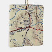 Gila Bend AZ Map Keramisch Ornament (Rechts)