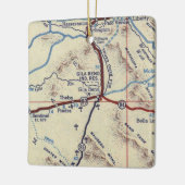Gila Bend AZ Map Keramisch Ornament (Links)