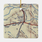 Gila Bend AZ  Map Keramisch Ornament (Achterkant)