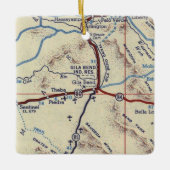 Gila Bend AZ Map Keramisch Ornament (Voorkant)
