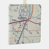 Gila Bend AZ  Map Keramisch Ornament (Rechts)