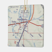 Gila Bend AZ  Map Keramisch Ornament (Links)