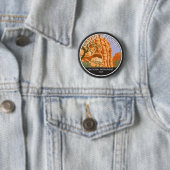 Gila Cliff Dwellings National Monument Circle Ronde Button 5,7 Cm (In situ)