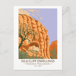 Gila Cliff Dwellings National Monument New Mexico Briefkaart
