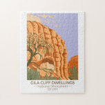 Gila Cliff Dwellings National Monument New Mexico Legpuzzel<br><div class="desc">Gila Cliff Dwelings vectorkunstwerk ontwerp. Het park is opgezet om de klipwoningen van Mogollon in de Gila Wilderness te beschermen op de hoofdwateren van de rivier de Gila in het zuidwesten van New Mexico.</div>