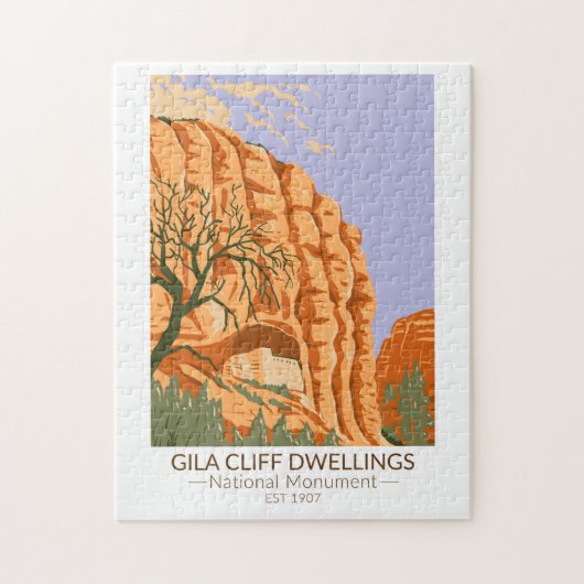 Gila Cliff Dwellings National Monument New Mexico Legpuzzel (Verticaal)