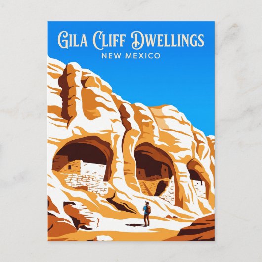 Gila Cliff Dwellings National Monument VS Briefkaart (Voorkant)