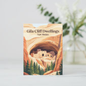 Gila Cliff Dwellings National Monument VS Briefkaart (Staand voorkant)