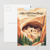 Gila Cliff Dwellings National Monument VS Briefkaart (Voorkant / Achterkant)