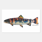 Gila forel; rechthoekige sticker (Voorkant)