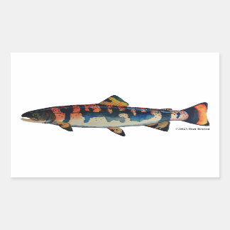 Gila forel; rechthoekige sticker