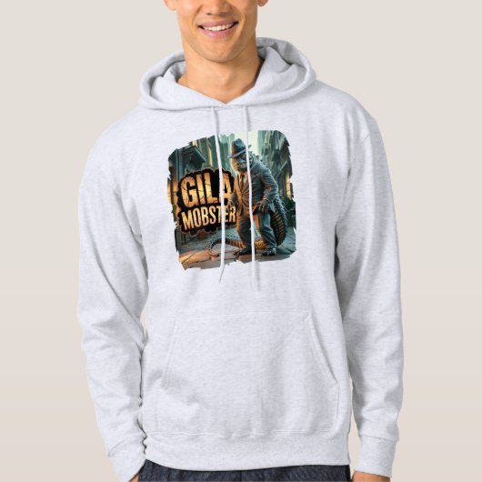 Gila Mobster Fotografisch Combo Wezen Grappig Hoodie (Voorkant)