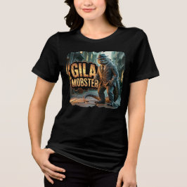 Gila Mobster Fotografisch Combo Wezen Grappig Tri-Blend Shirt
