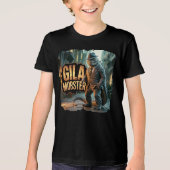 Gila Mobster Fotografisch Combo Wezen Grappig Tri-Blend Shirt (Voorkant)