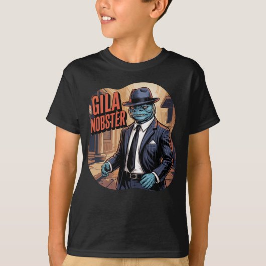 Gila Mobster Illustratie Combo Creature Grappig T-shirt (Voorkant)