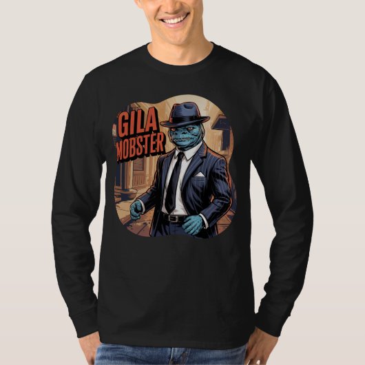 Gila Mobster Illustratie Combo Creature Grappig T-shirt (Voorkant)