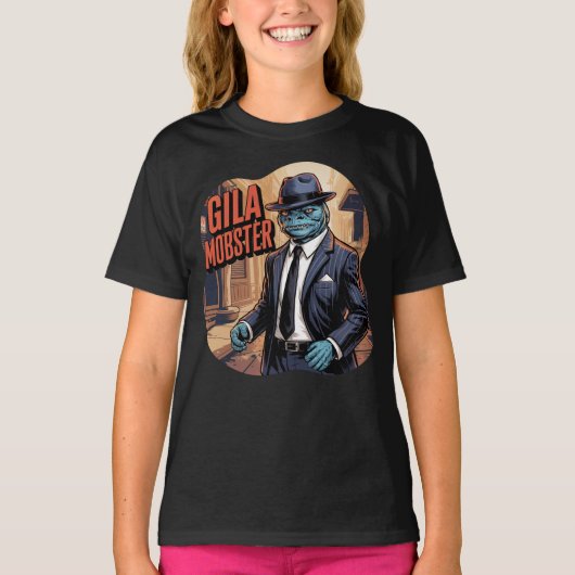 Gila Mobster Illustratie Combo Creature Grappig T-shirt (Voorkant)