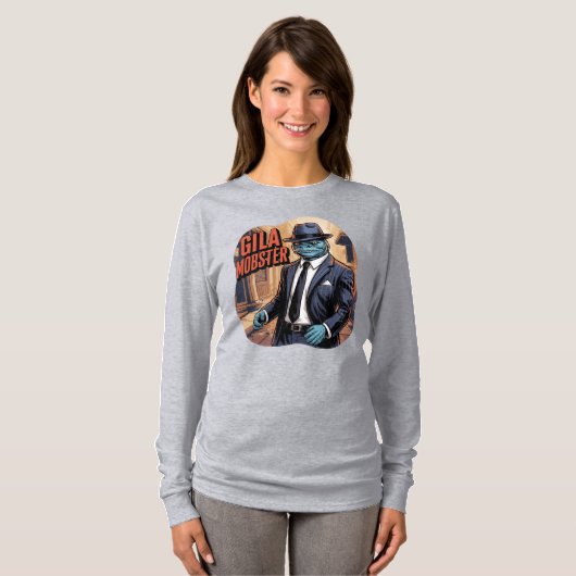 Gila Mobster Illustratie Combo Creature Grappig T-shirt