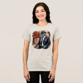 Gila Mobster Illustratie Combo Creature Grappig Tri-Blend Shirt (Voorkant volledig)