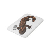 Gila monster cartoon illustratie badmat (Gekanteld)