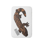 Gila monster cartoon illustratie badmat (Voorkant Verticaal)