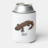 Gila monster cartoon illustratie blikjeskoeler (Blikje Achterkant)