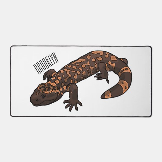 Gila monster cartoon illustratie bureaumat (Voorkant)