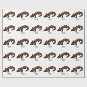 Gila monster cartoon illustratie cadeaupapier (Vlak)