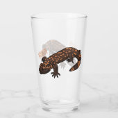 Gila monster cartoon illustratie glas (Achterkant)