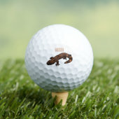 Gila monster cartoon illustratie golfballen (Insitu Shirt)