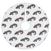 Gila monster cartoon illustratie kerstboom rok (Voorkant)