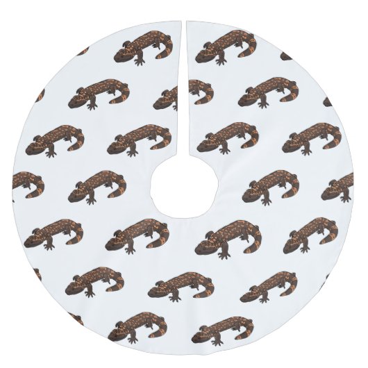 Gila monster cartoon illustratie kerstboom rok (Voorkant)