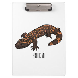 Gila monster cartoon illustratie klembord