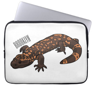 Gila monster cartoon illustratie laptop sleeve