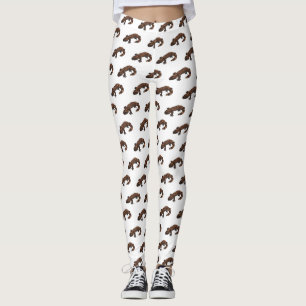 Gila monster cartoon illustratie leggings